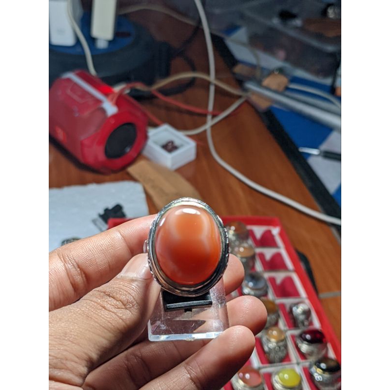 batu akik angka 8 natural