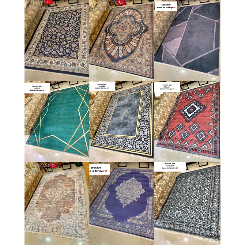 KARPET TURKI MINIMALIS 160x230