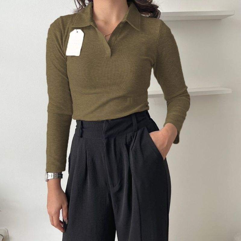 ISABEL POLO SHIRT //BAJU WANITA//KAOS POLO WANITA