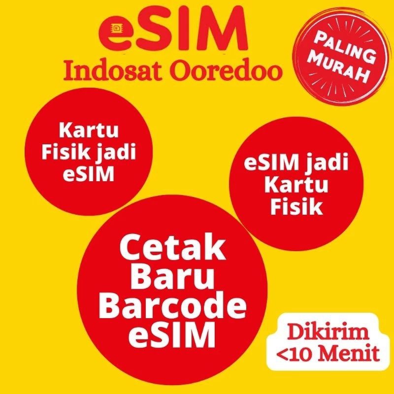 Kartu Perdana eSIM Indosat Bisa Request Nomor Cantik