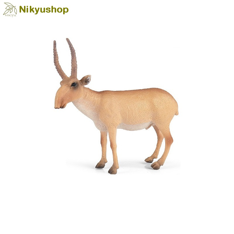 [Nikyushop] Mainan Edukasi Pajangan Miniatur Hewan Saiga Antelope