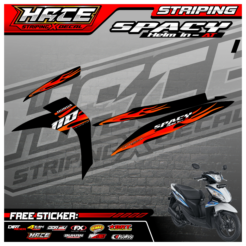 STRIPING SPACY - STRIPING SPACY PREMIUM FIRE KODE 01