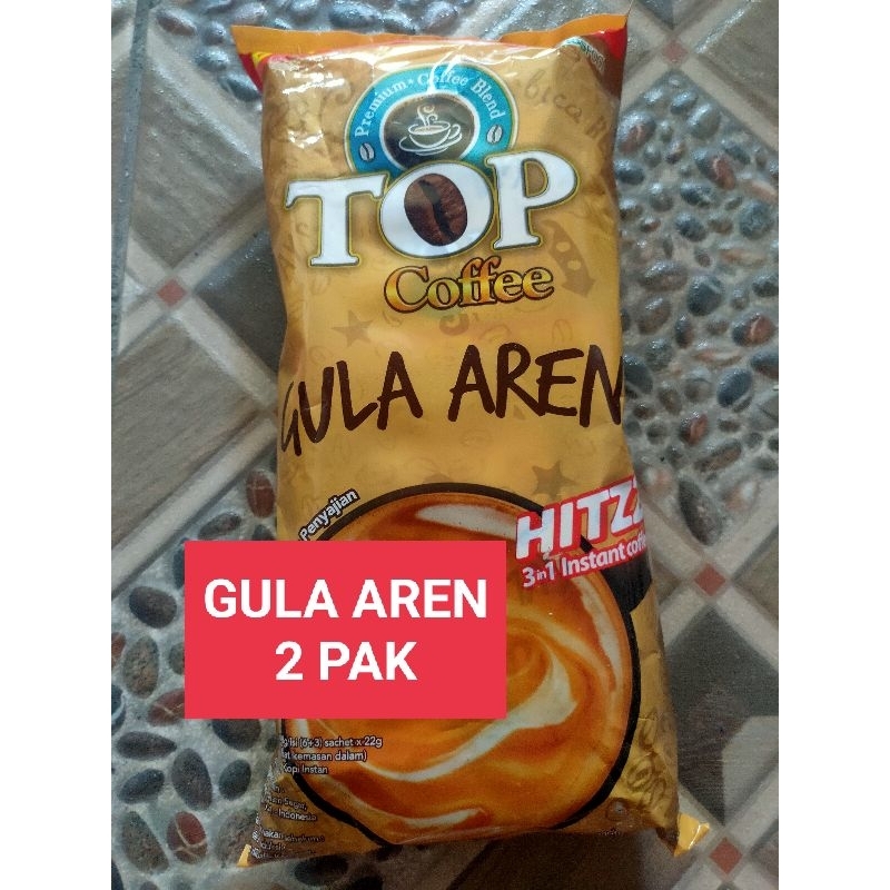 

top kopi gula aren 2 pak @isi 6+3 (dapat 18 pcs)