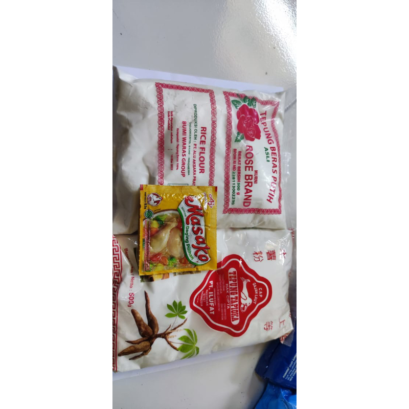 

tepung beras dan tapioka