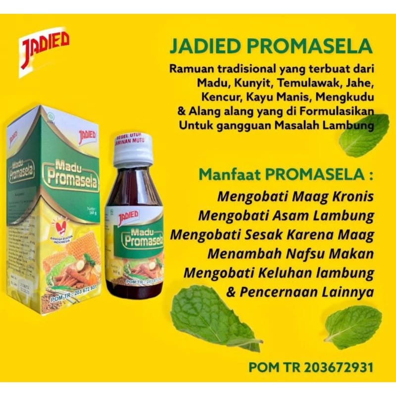 Madu Jadied PROMASELA  - Madu Sehat Lambung dan Maag Akut