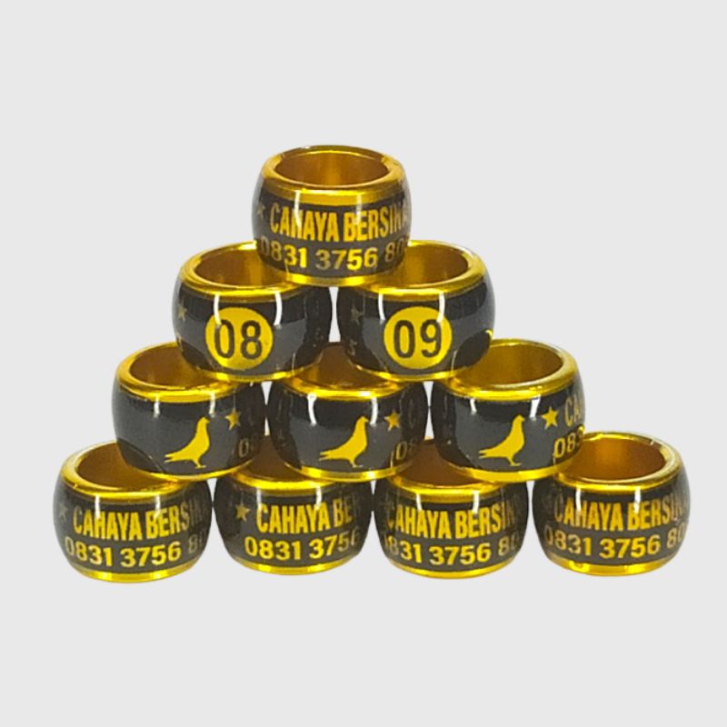 RING MERPATI CUSTOM NAMA REQUEST NAMA SENDIRI ALLOY DONAT TRANSPARAN