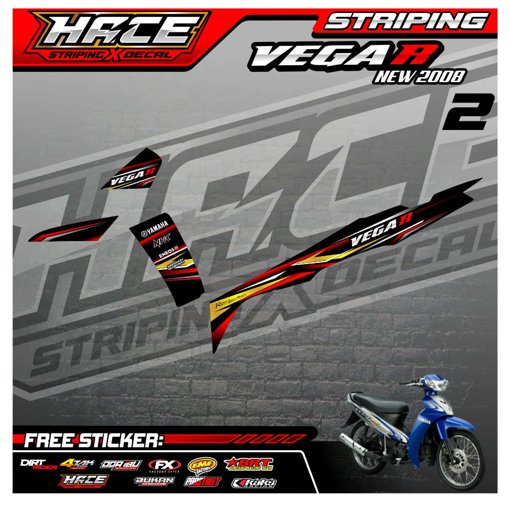121 STRIPING VEGA R NEW 2008 - STRIPING VEGA R NEW 2008 PREMIUM GRAFIK