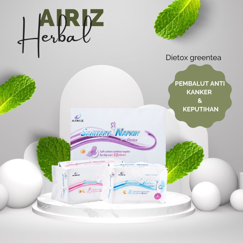 AIRIZ TIENS PANTY LINER UNTUK KEPUTIHAN | KEWANITAAN | PEMBALUT WANITA TIENS | ANTI KANKER SERVIKS