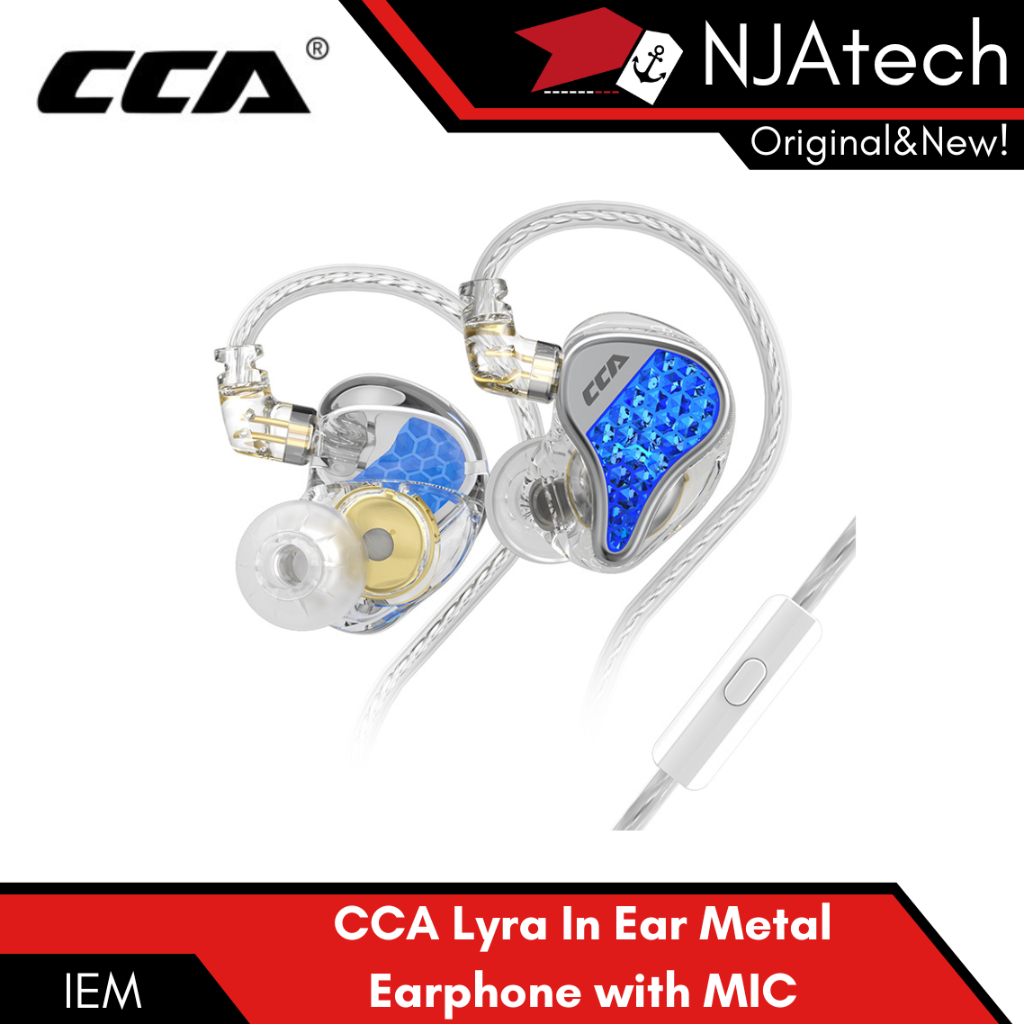 CCA Lyra With MIC HIFI Single Dynamic Driver In Ear Monitor Earphone