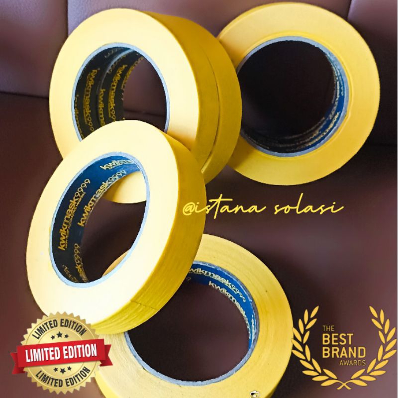 

solasi kertas masking merk Kwikmask9999 50 meter, PWI high' temperature, Nawa tape 99999