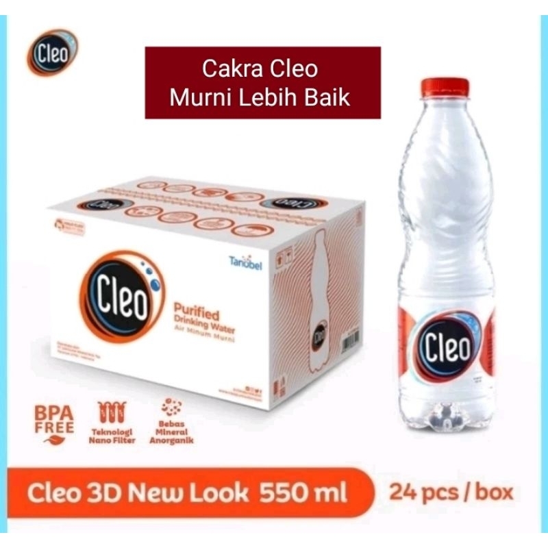 Air Mineral Cleo 550Ml ISI 24 Botol