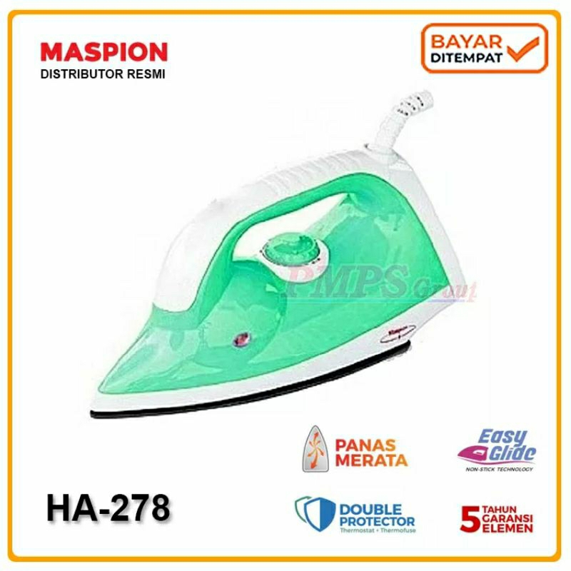SETRIKA MASPION HA 278* SETRIKA LISTRIK* GOSOKAN BAJU*