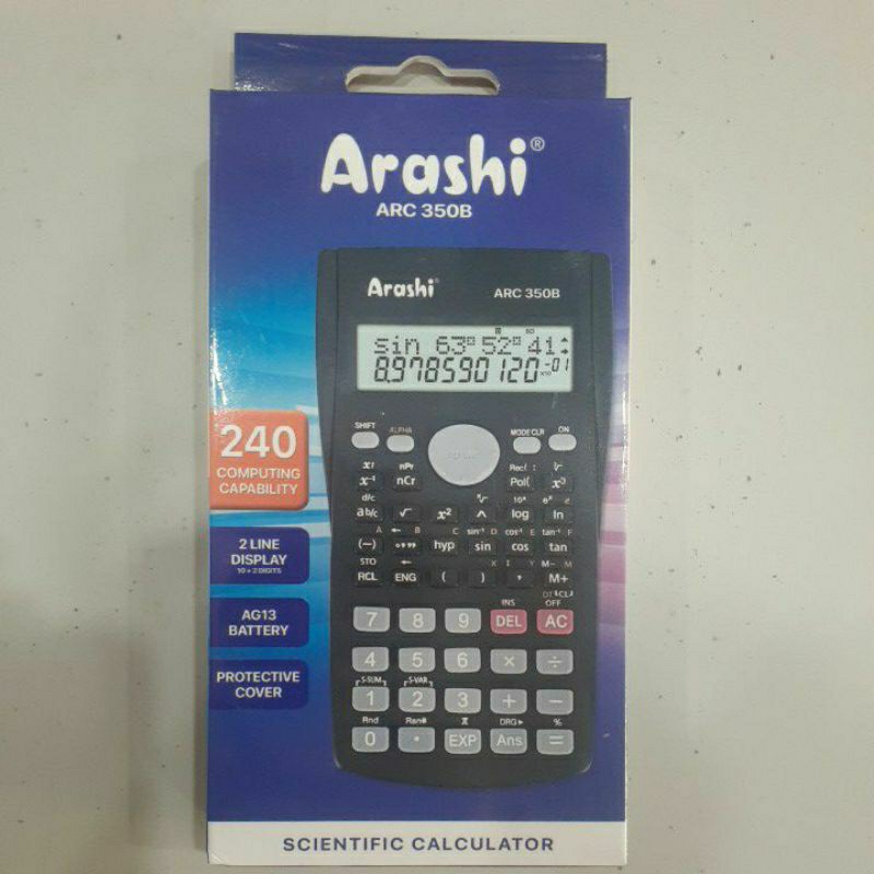 

KALKULATOR ILMIAH ARASHI ARC 350B