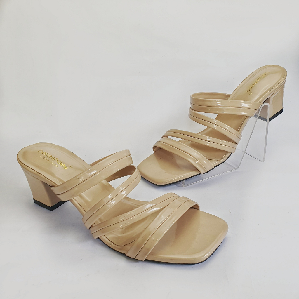 Sandal hak wanita Heels Tali Wanita 7CM