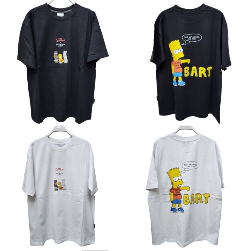 Simpson Short Sleeve Oversized Baju Kaos Korea Lengan Pendek Pria Wanita