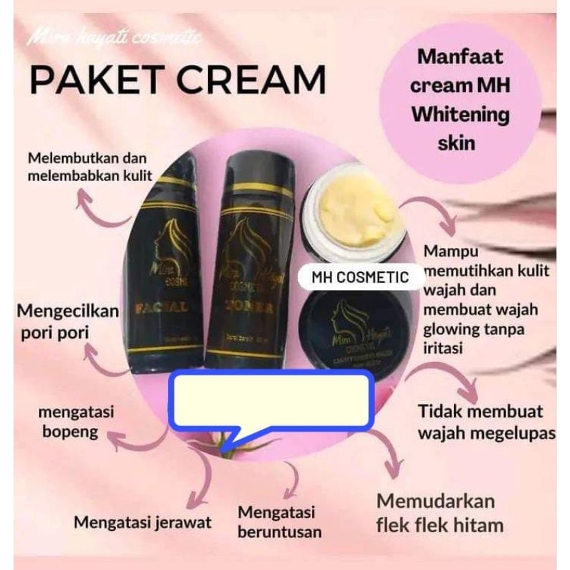 Paket Basic Cream MH Whitening Skin