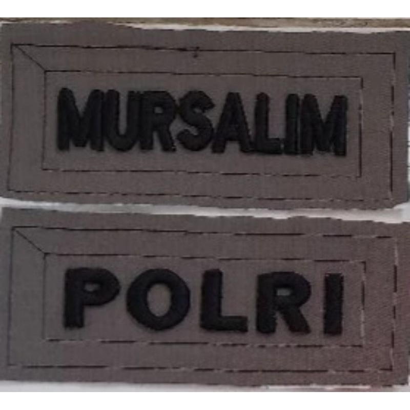 NAMA POLRI BORDIR TIMBUL