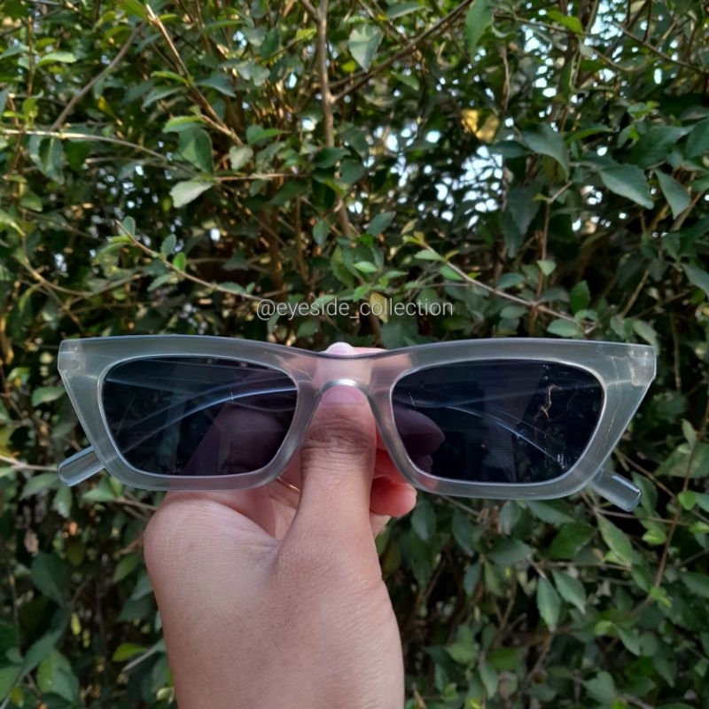 Kacamata Fashion KOREA Pria Wanita Frame Ring Tebal- CLEAR HITAM | SUNGLASSES CLEAR BLACK VINTAGE
