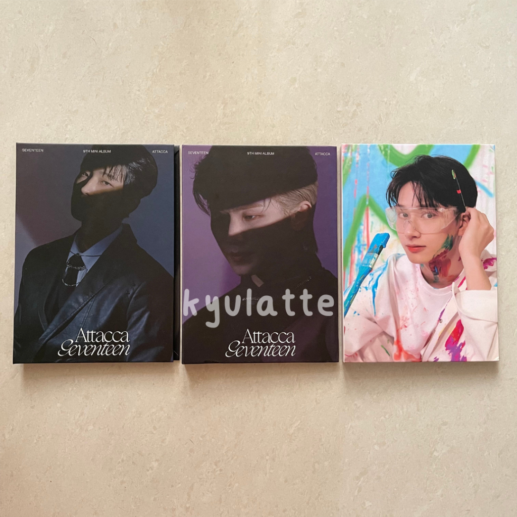 (ready stock) album seventeen carat ver version attacca face the sun fts wonwoo woozi jun unsealed p
