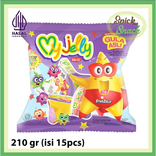 

Wong Coco My Jelly 210 gr isi 15 pcs Jeli Jely Snack Anak