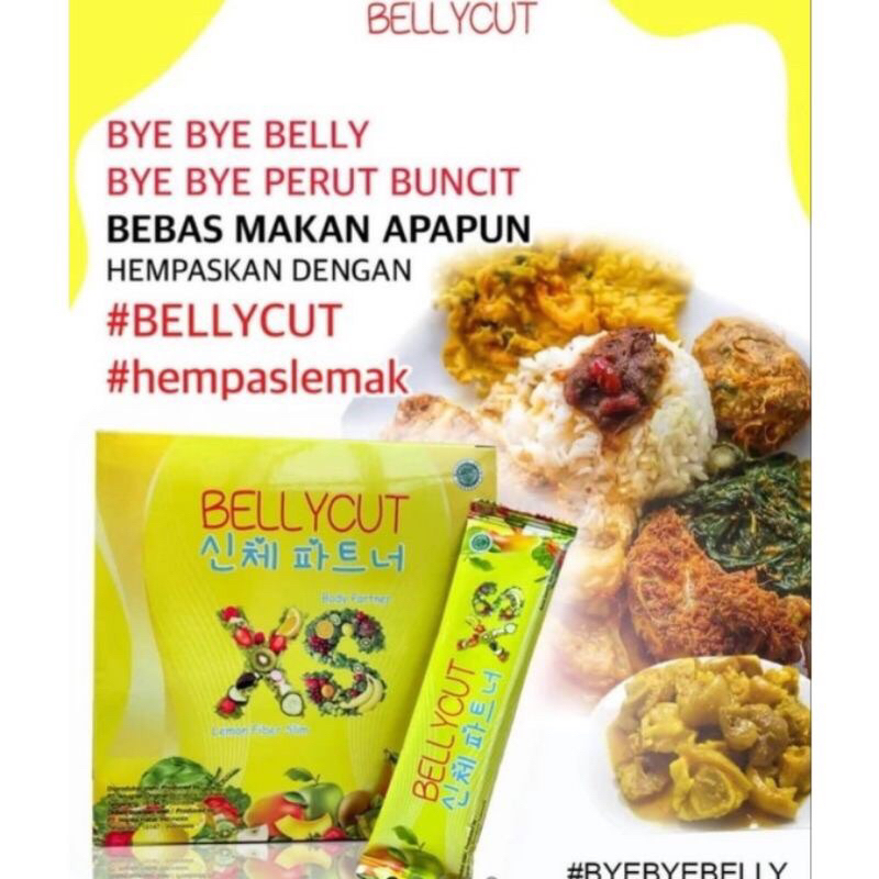 Bellycut | BELLY CUT | halal | Diet | ORIGINAL | PELANGSING | LEMON | DETOX | BPOM | expired 2025 | 