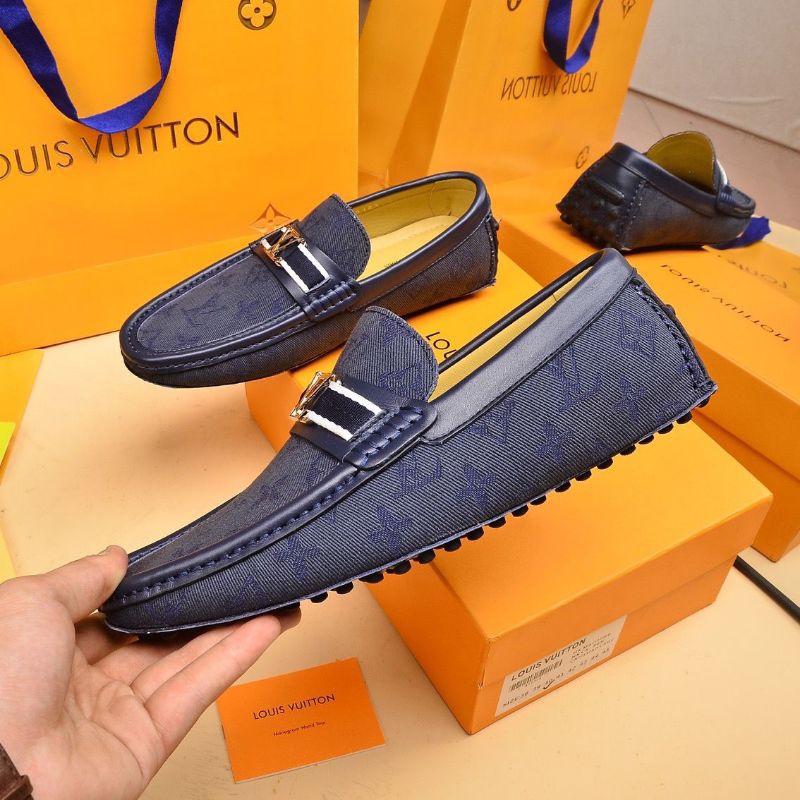 SEPATU LOAFER PRIA HITAM LV