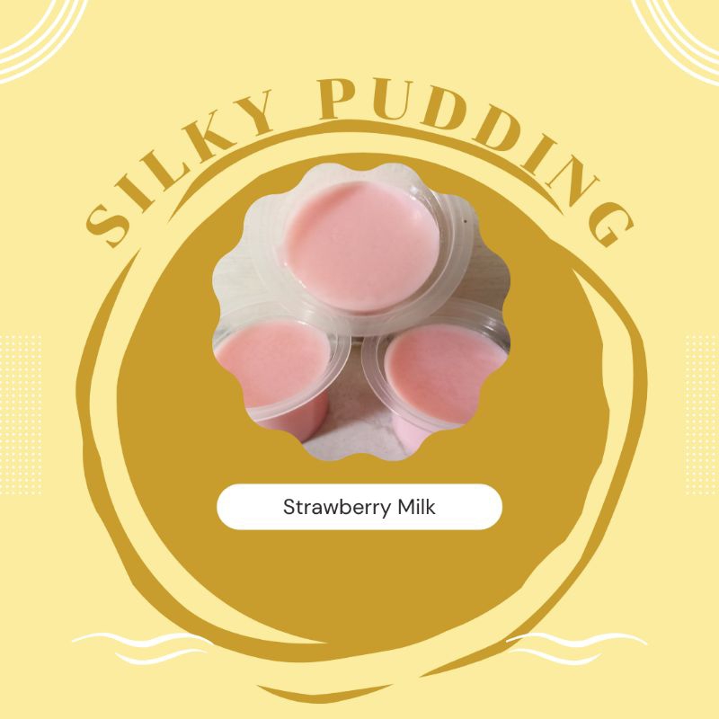 

Strawberry Milky Pudding