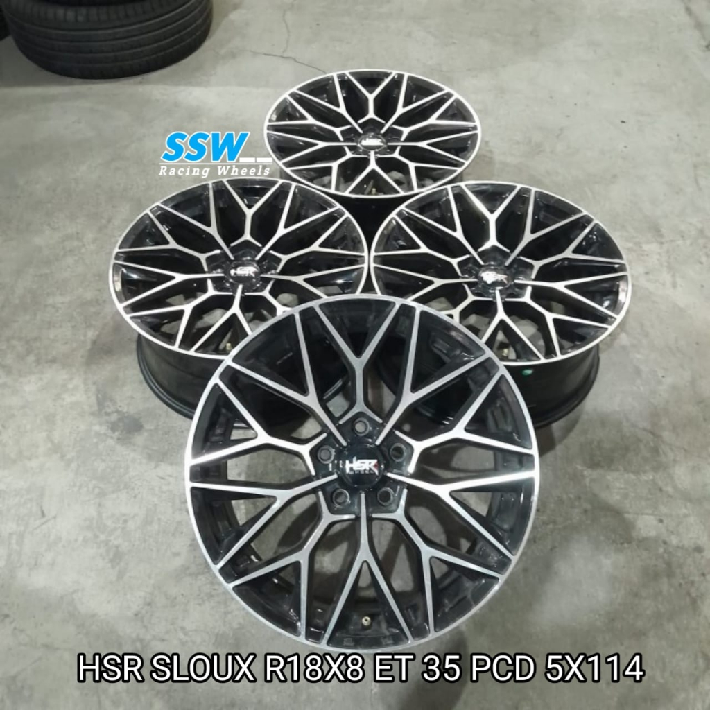 pelek velg hsr sloux ring 18 velg mobil alphard camry vellfire Xpander Xtrail