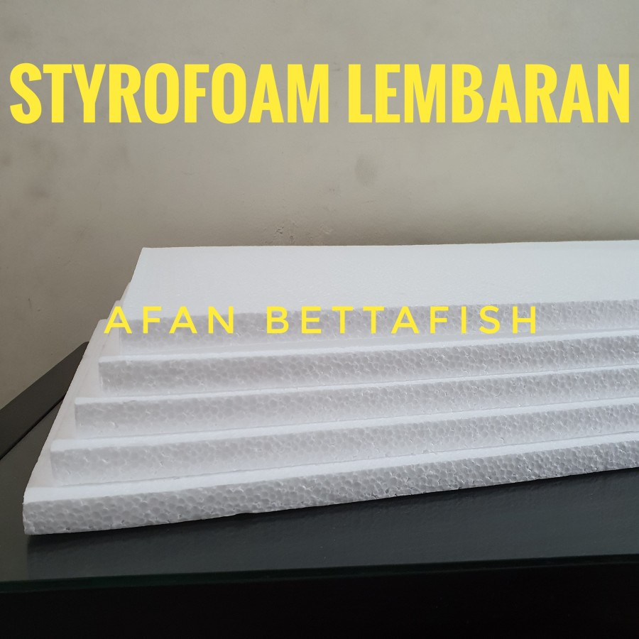 Styrofoam Lembaran Medium Uk 100 x 50 x 1.5 cm / Sterefoam Lembaran