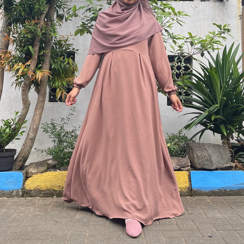 Gamis syar'i terbaru gamis polos wanita terbaru