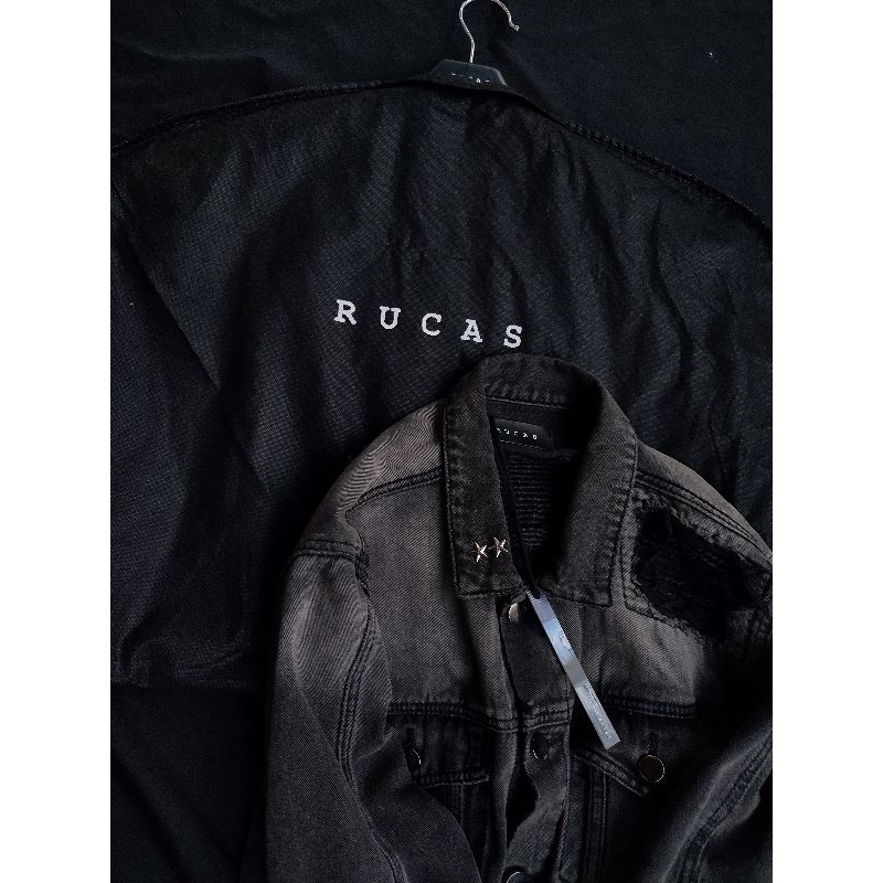 Rucas Jade Black Denim Jacket