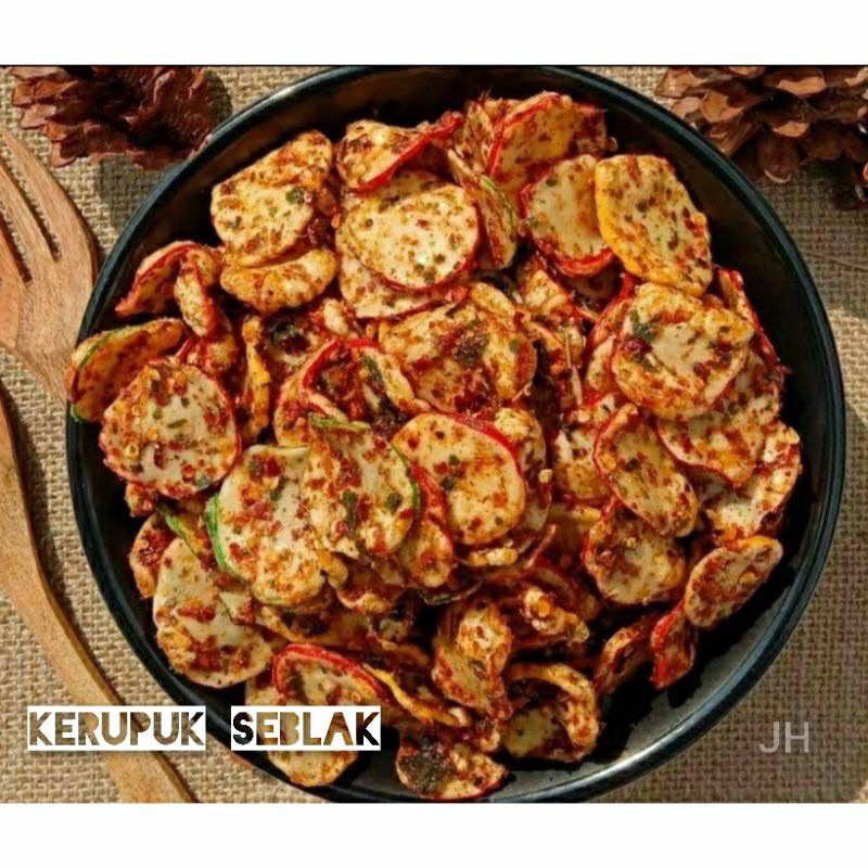 

KERUPUK / KRUPUK SEBLAK RASA PEDAS 250 GR -500 GR/ SEBLAK KRITING / SEBRING / TERLARIS / KILOAN