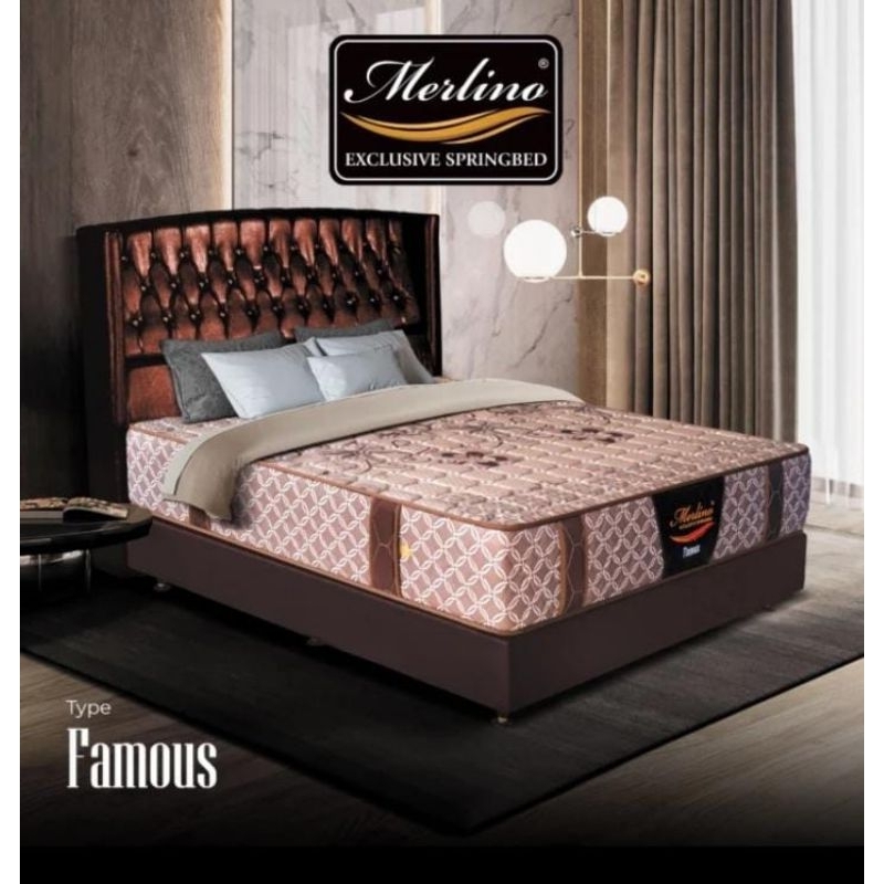 Springbed Matras Kasur Merlino Famous 160x200 180x200