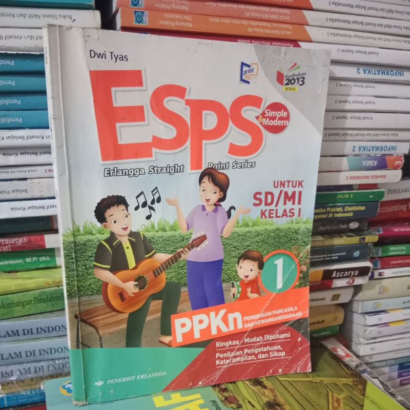 buku esps SD PPKn kelas 1 penerbit erlangga