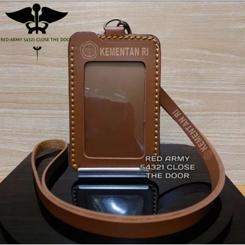 

ID Card Holder Tali Lanyard Name Tag Logo KEMENTAN RI