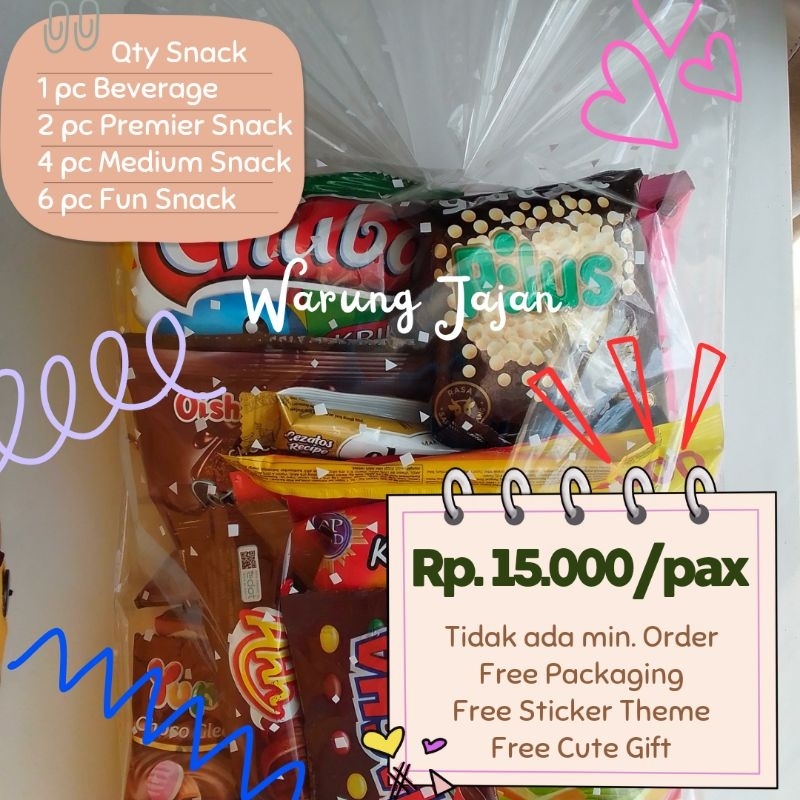 

Bingkisan/Souvenir/Hampers Snack/Jajan Ulang Tahun/Birthday/Acara/Event