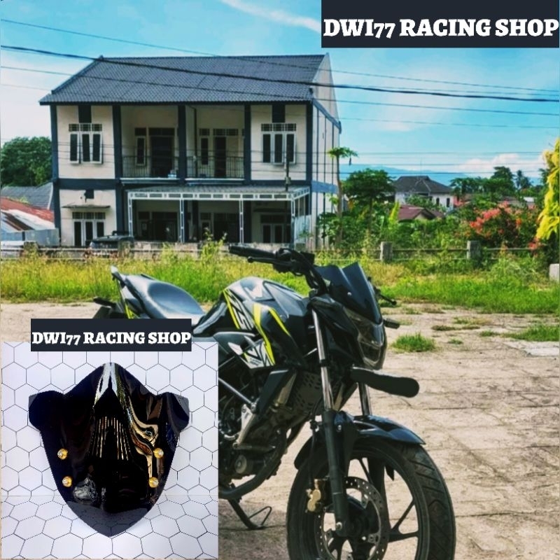 Visor Cb 150 R New SE Cb 150 R Old Hitam Plus Baut