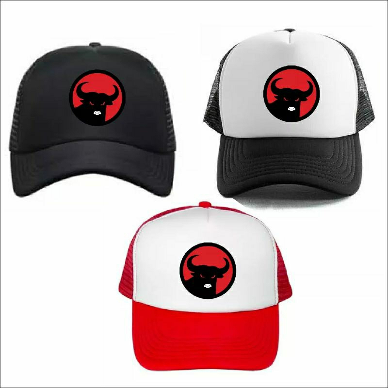 Topi Trucker/Topi Jaring PDI/Topi Partai PDI