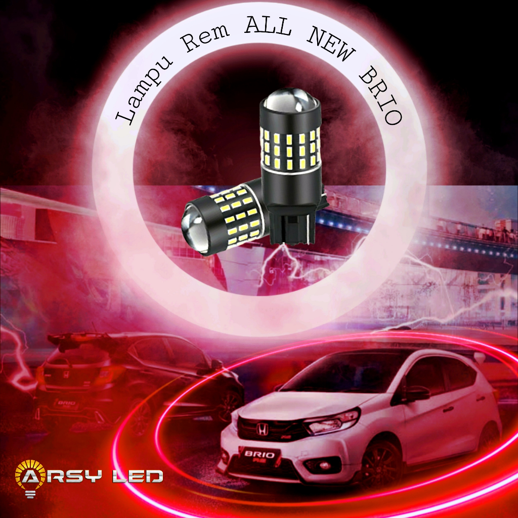 ARSY LED Lampu Plafon Kabin REM plat nomor Mobil Honda Brio