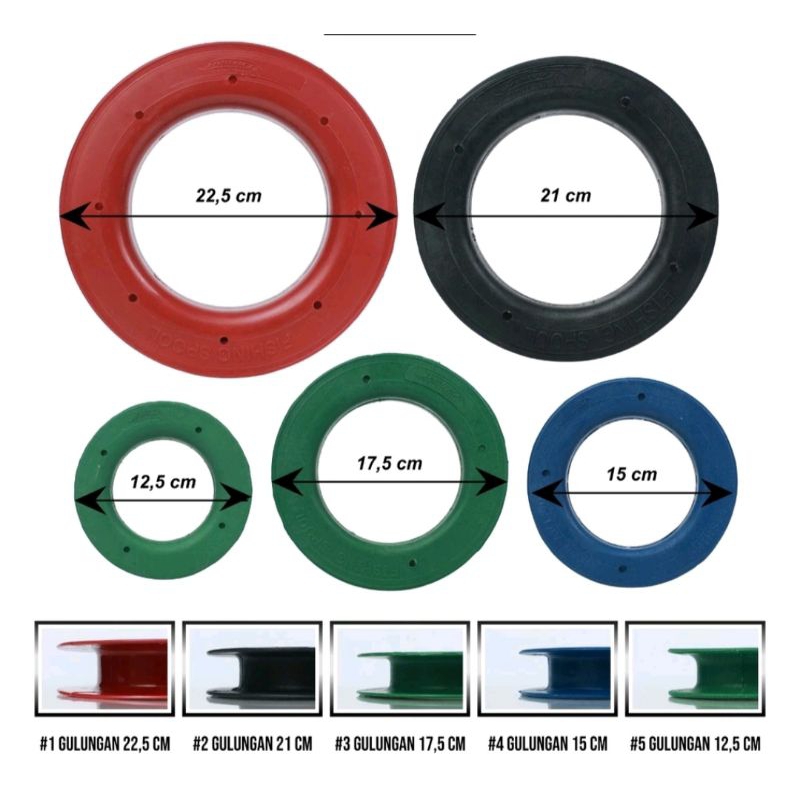 gulungan plastik senar pancing puyen