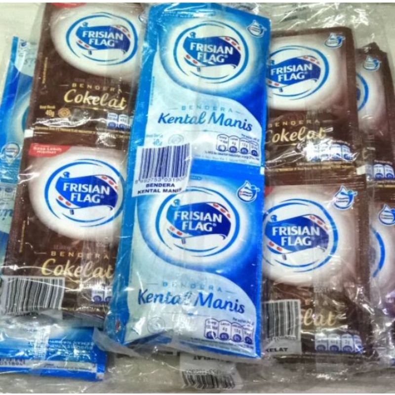 

Susu Frisian flag/ susu kental manis sachet @ 38 gram 6 pcs