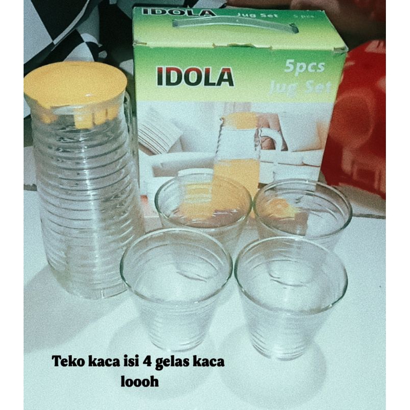 teko kaca Korea /teko aesthetic 4+1 MEREK IDOLA