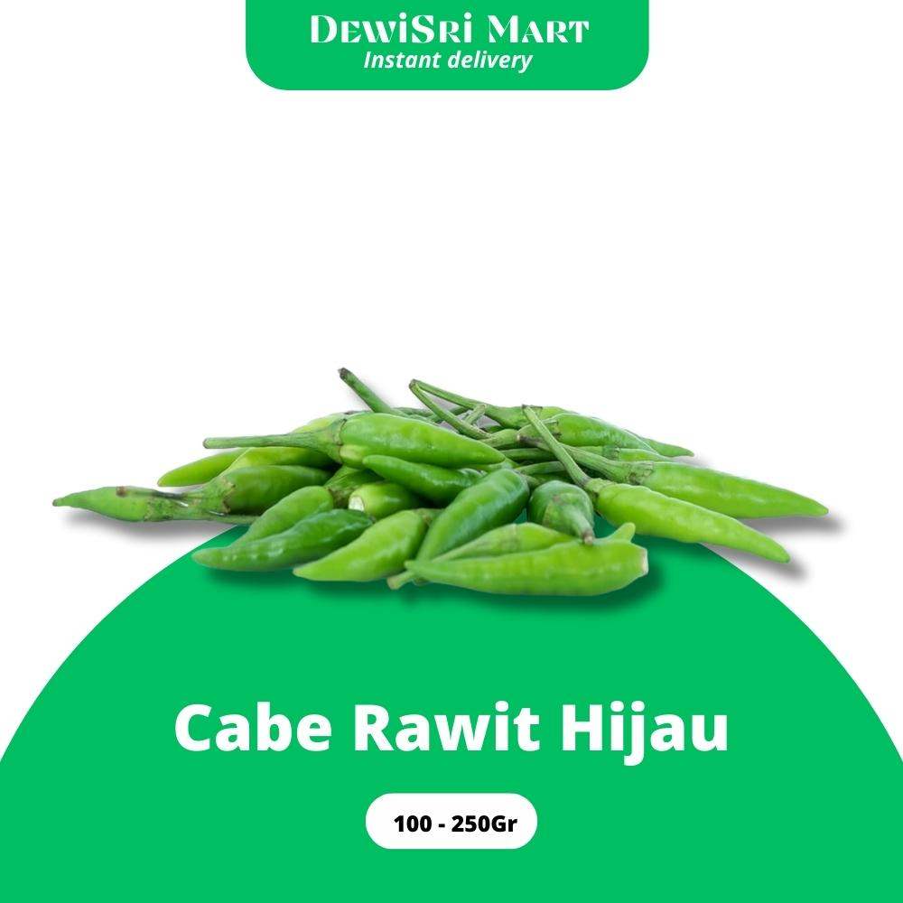 

Cabe Rawit Hijau 100gr - 250Gr - KIRIM INSTANT Dewi Sri Mart