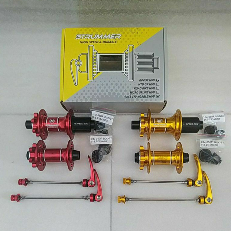 Hub FreeHub Sepeda Strummer HM350 Boost 32H 4 in 1 (6 Bearing Tawon - TA / QR) 11 Speed