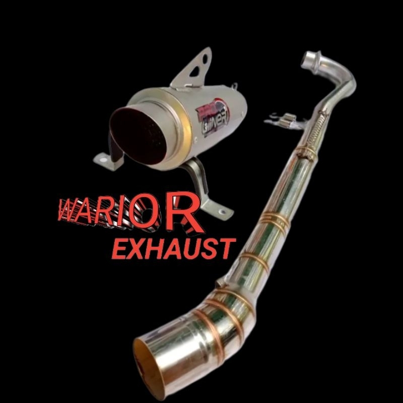 Knalpot racing proliner sanblas revo jupiter vega blade supra / knalpot racing proliner/ knalpot pro