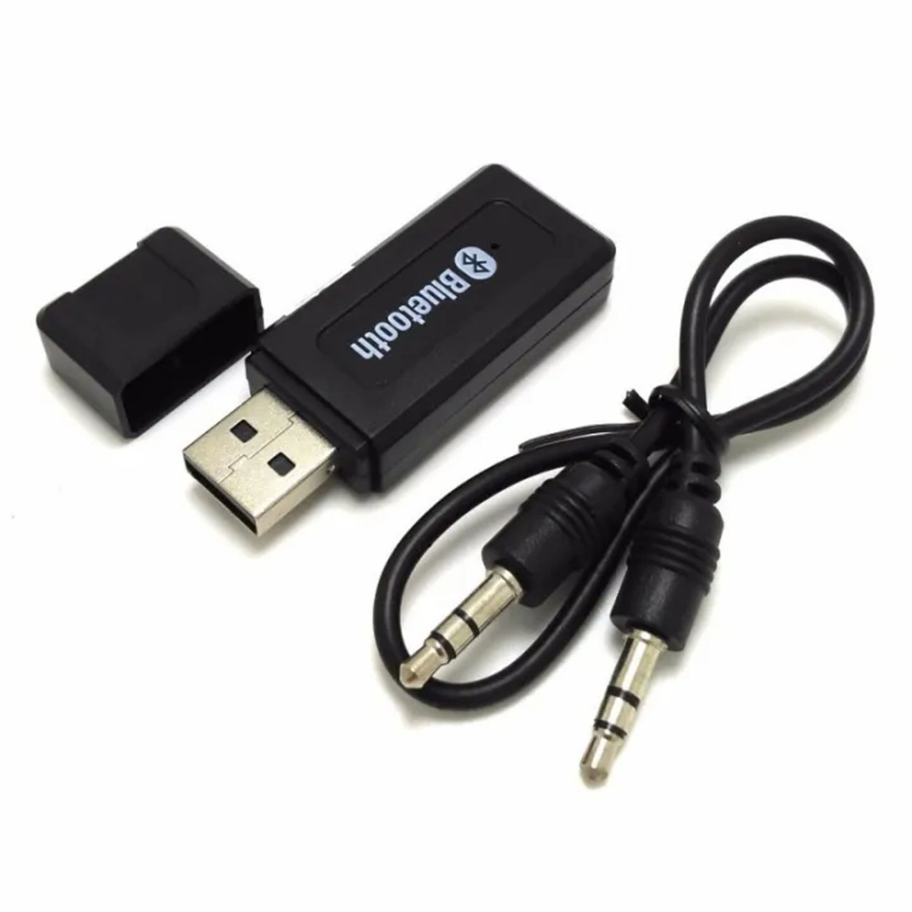 Bluetooth Receiver Audio Music USB With AUX 3.5MM Jack Car Mobil