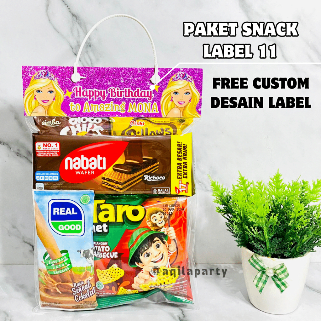 

PAKET SNACK ULANG TAHUN ANAK LABEL TERMURAH/BINGKISAN ULTAH ANAK