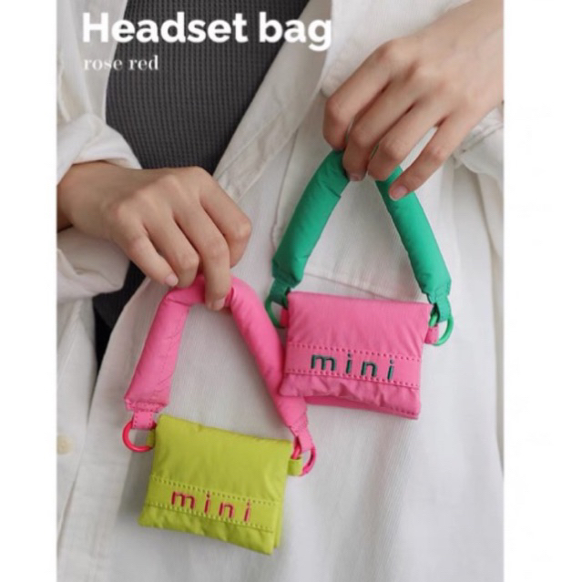 LITTLE DAISY | Mini Puffy Airpods Case Korean Look / Airpods Bag / Tas Pelindung Airpods Earphone Pr