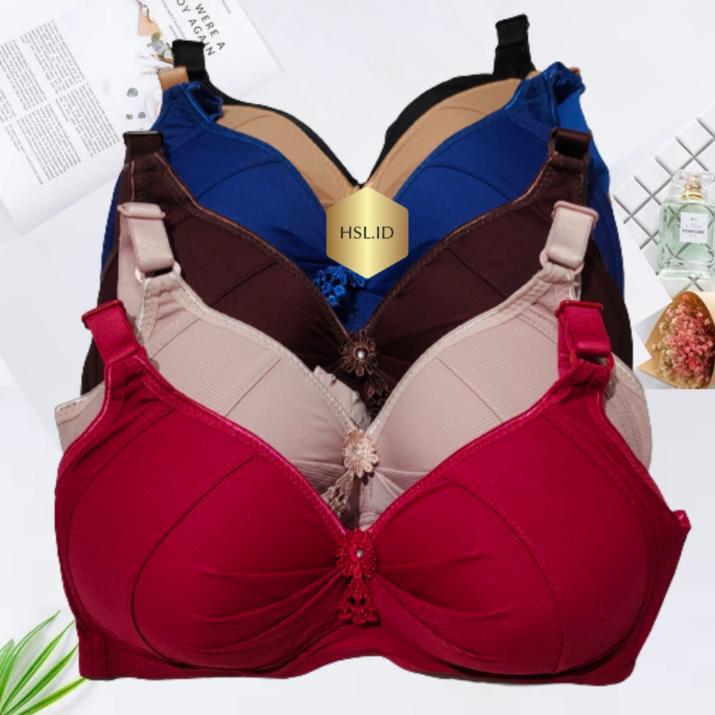 Bra Wanita Bra Tanpa Kawat Cup Besar 38-48 | BH Wanita | Bra Cup Besar