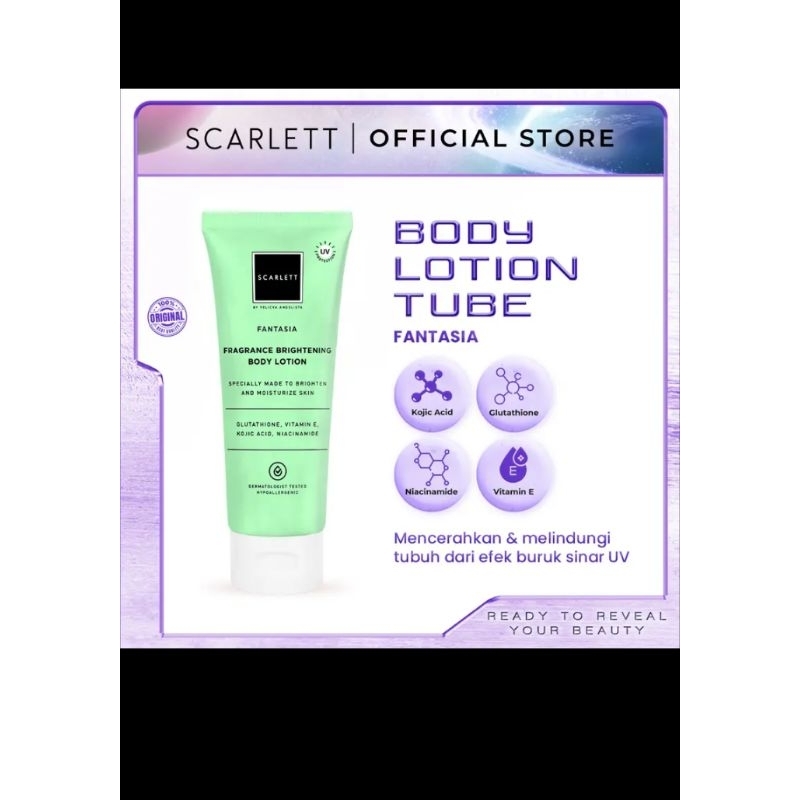 SCARLETT BODY LOTION TUBE